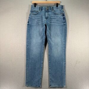 Lee Extreme Motion MVP Jeans Men 32x30 Athletic Fit Blue Lightwash Denim Stretch